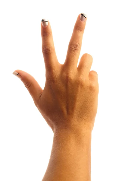 3 つの手の記号 — ストック写真