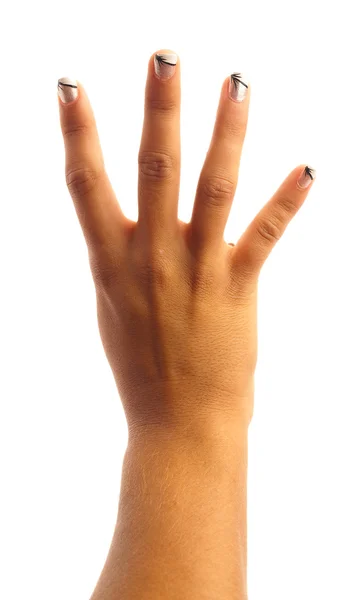 Vier hand symbool — Stockfoto