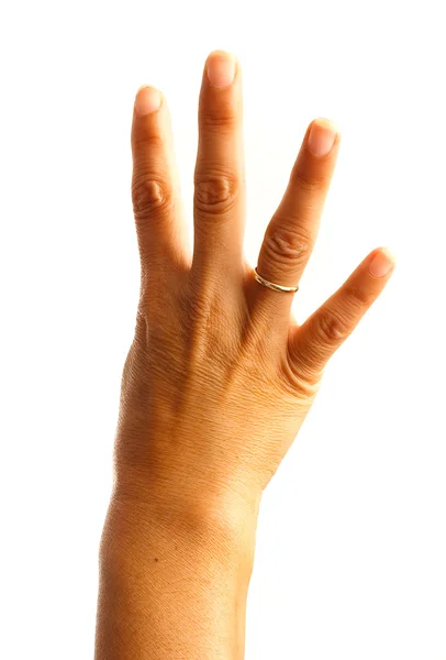 Números das mãos — Fotografia de Stock