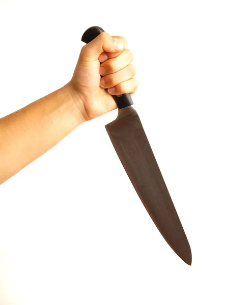 Mano e coltello — Foto Stock