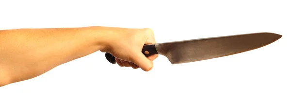 Mão e faca — Fotografia de Stock