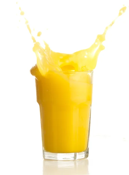 Spruzzi di succo d'arancia — Foto Stock