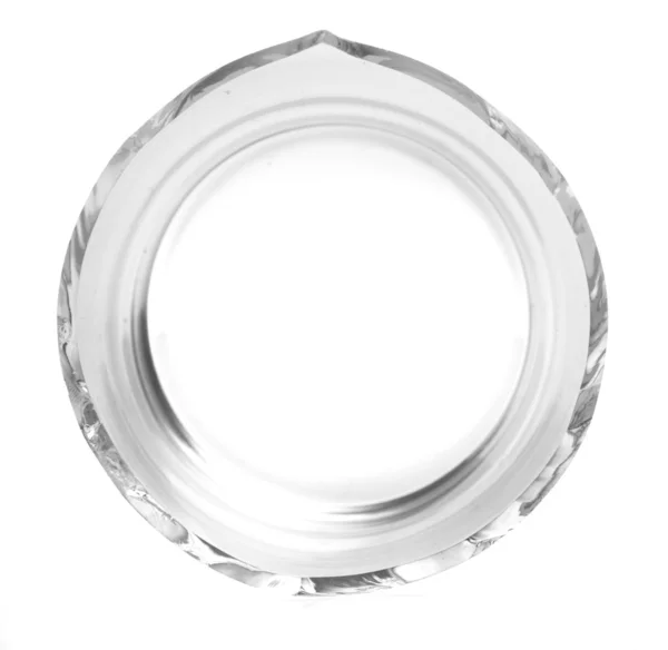 Σπασμένο γυαλί απομονωθεί σε λευκό φόντο — Φωτογραφία Αρχείου