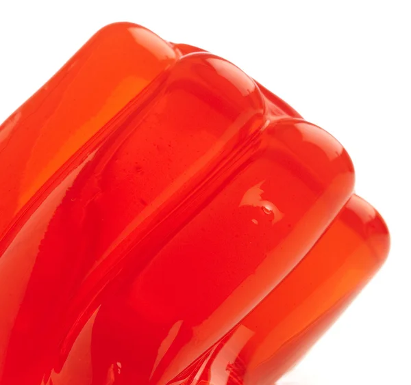 Röd gelatin — Stockfoto