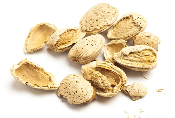 Cracked almond — Stock Photo, Image