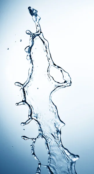 Penutup percikan air pada putih — Stok Foto