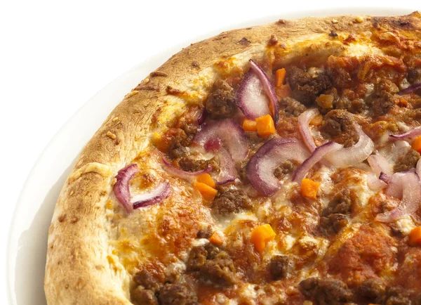 Mięso pizzy — Zdjęcie stockowe