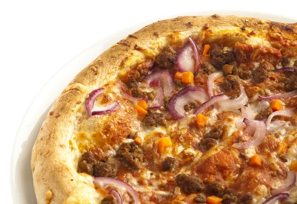 Pizza de carne — Fotografia de Stock