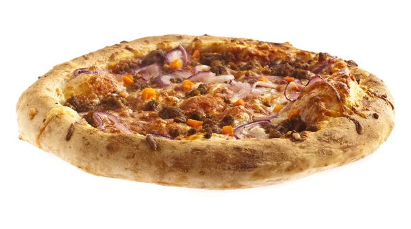 Pizza isolata — Foto Stock