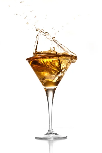 Golden cocktail — Stock Photo, Image