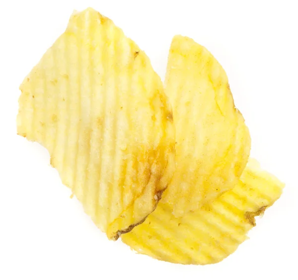 Wellige Kartoffelchips — Stockfoto