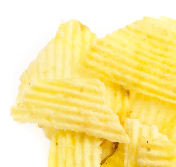 물결 모양 potatoe 칩 — 스톡 사진