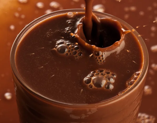 Vidrio de chocolate — Foto de Stock