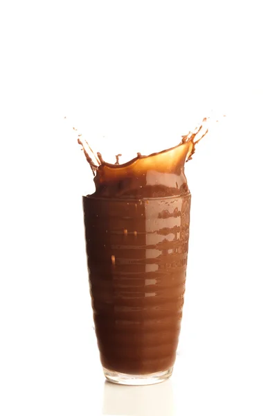 Çikolatalı milkshake splash — Stok fotoğraf