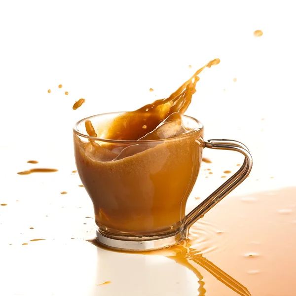 Coffee splashing — Stock Photo, Image