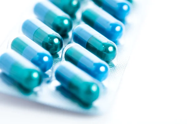 Blå tabletter — Stockfoto