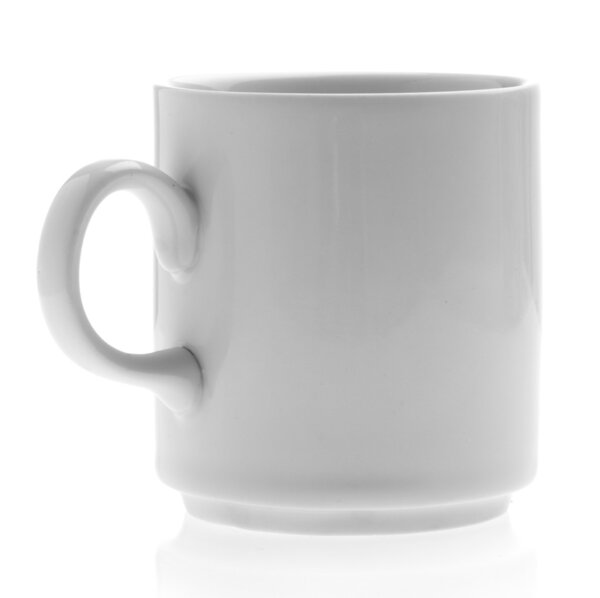 Breakfast mug isolated on a white background