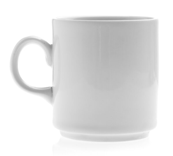 Breakfast mug isolated on a white background