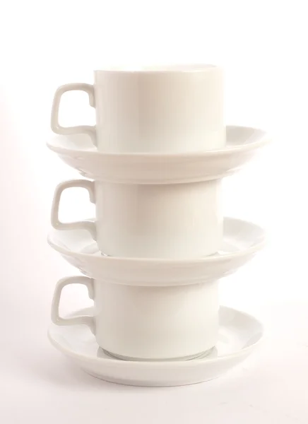 Чашки и тарелки — стоковое фото