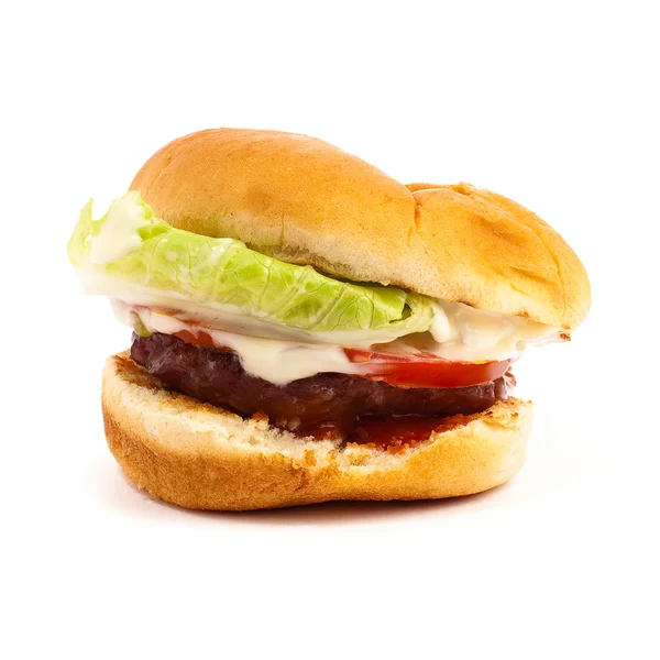 分離されたハンバーガー — ストック写真