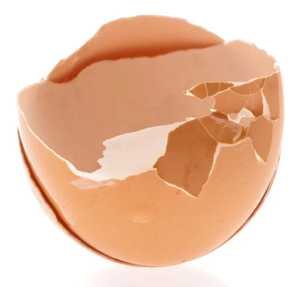 Rozbité vajíčko skořápce — Stock fotografie
