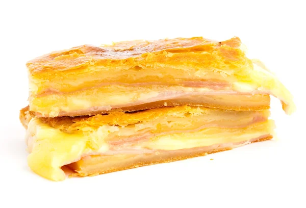 Pâtisserie au jambon et fromage — Photo