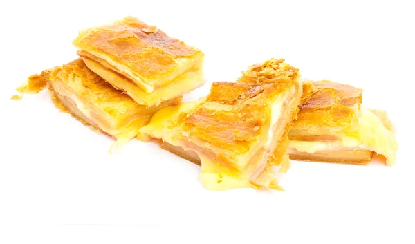 Pâtisserie au jambon et fromage — Photo