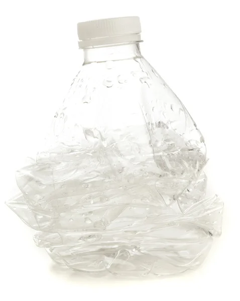 Zmačkaný láhev — Stock fotografie
