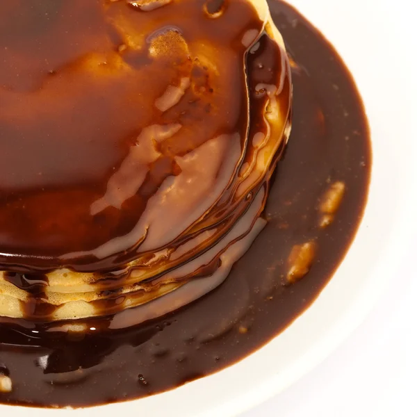 Chocolate pancakes — Stock Photo, Image