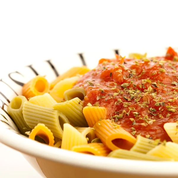 Těstoviny a rajčat — Stock fotografie