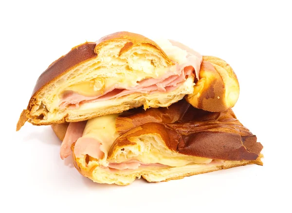 Ham en kaas croissant — Stockfoto