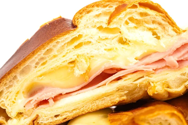 Ham and cheese bread — Stock Photo, Image
