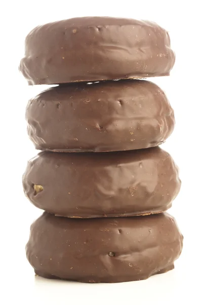 Čokoládové koblihy — Stock fotografie