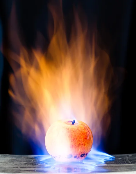 Combustão de maçã — Fotografia de Stock