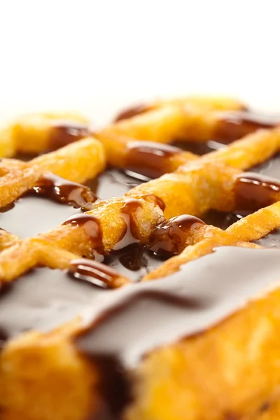 Waffle de chocolate — Fotografia de Stock