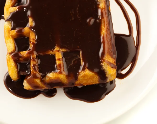 Chocolate waffle — Stock Photo, Image
