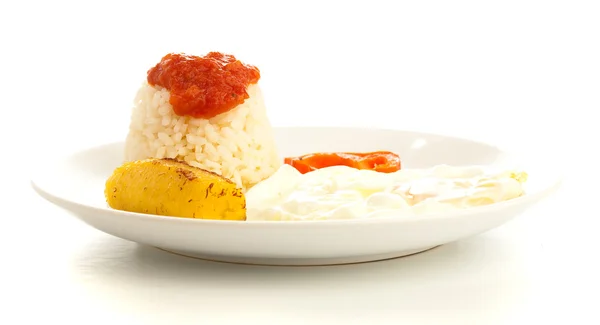 Pirinç ve yumurta — Stok fotoğraf