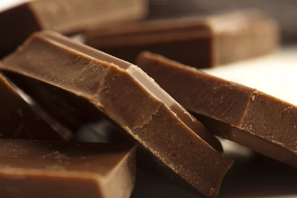 Schokoladenstücke — Stockfoto