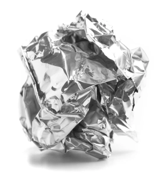 Papierkugel aus Aluminium — Stockfoto