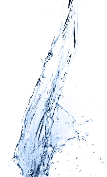 Salpicadura de agua aislada sobre un fondo blanco —  Fotos de Stock