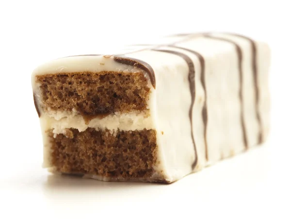 Snacks de chocolate blanco aislados sobre fondo blanco —  Fotos de Stock