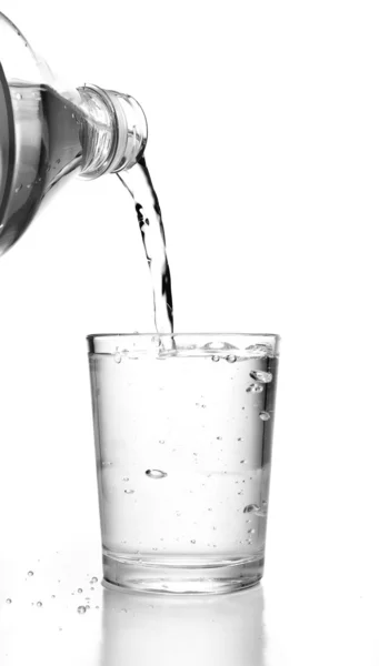 Su bardak ve şişe — Stok fotoğraf
