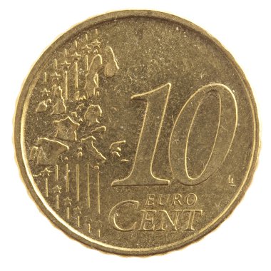 Euro cents clipart