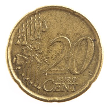 Euro cents clipart