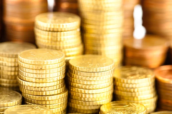 Euro cent pile — Stock Photo, Image