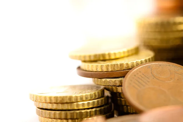 Monete in euro — Foto Stock