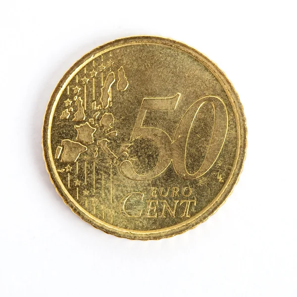 Moeda de 50 cêntimos — Fotografia de Stock