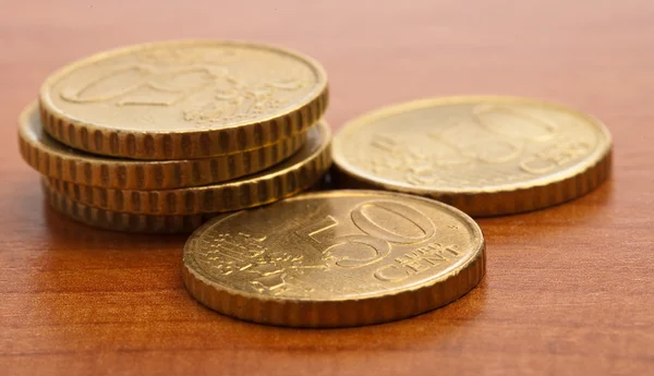 Euro cent coins — Stock Photo, Image