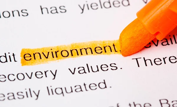 Palabra de medio ambiente —  Fotos de Stock