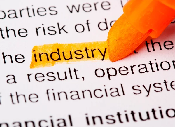 Industry word — Stock Photo, Image